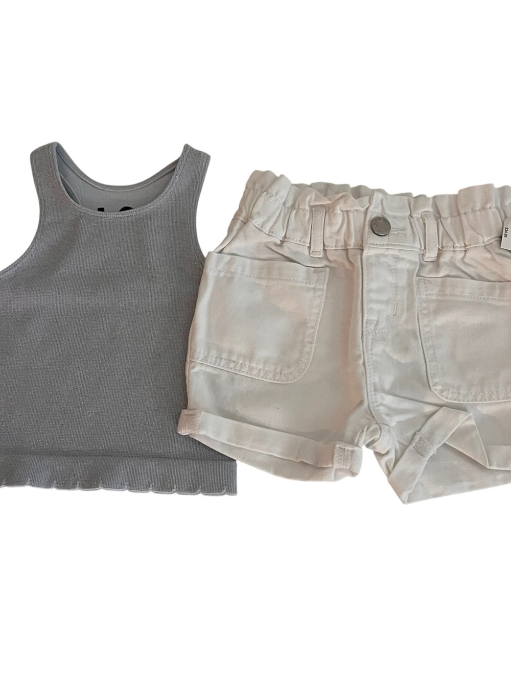 NEW Cotton On & Gap Tank Top and White Paperbag Waist Shorts